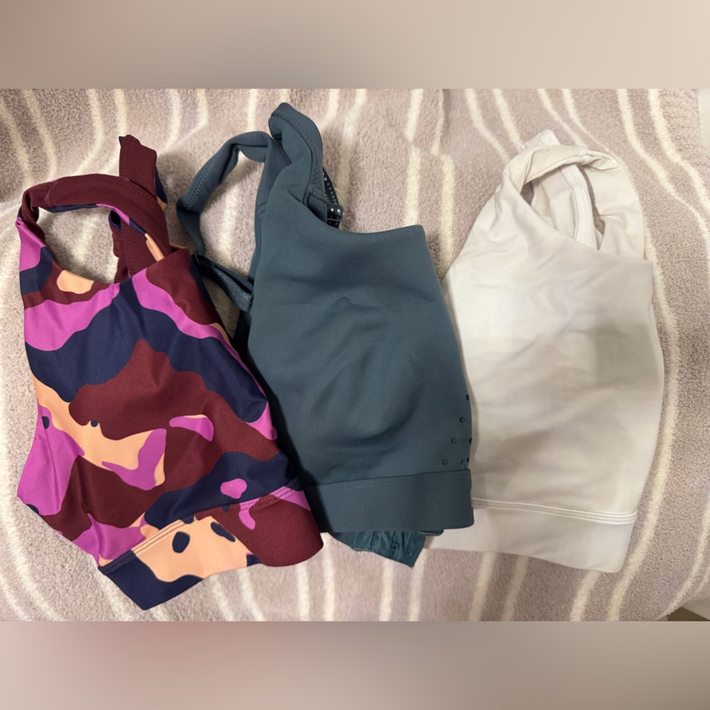 3 Fabletics Sports Bras NWOT
